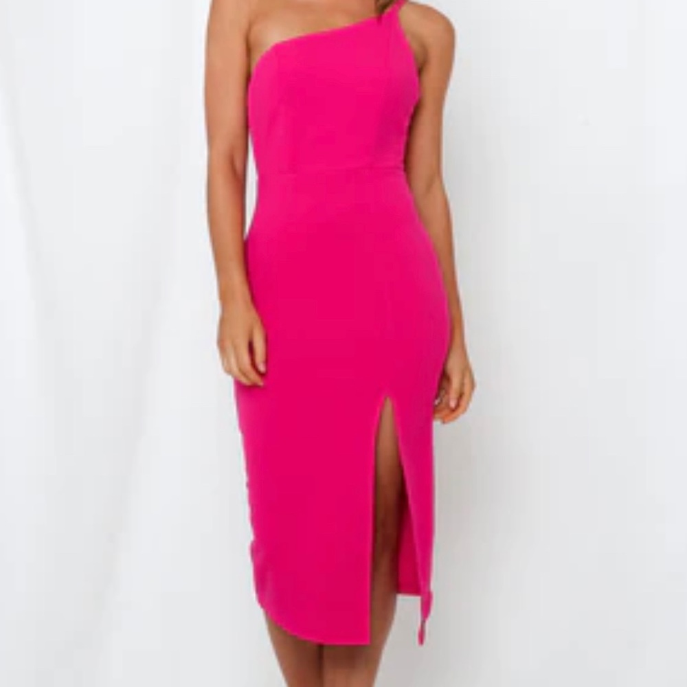 Taking It Back Dress Hot Pink